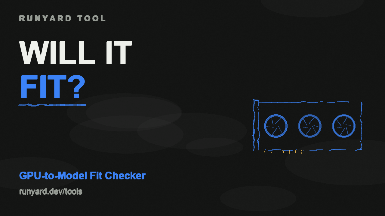 GPU-to-Model Fit Checker — Runyard tool