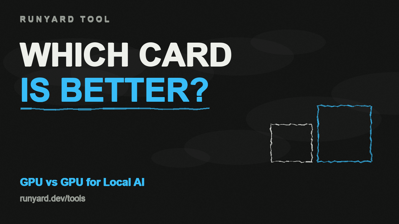 GPU vs GPU for Local AI — Which of these two GPUs is better for local AI?