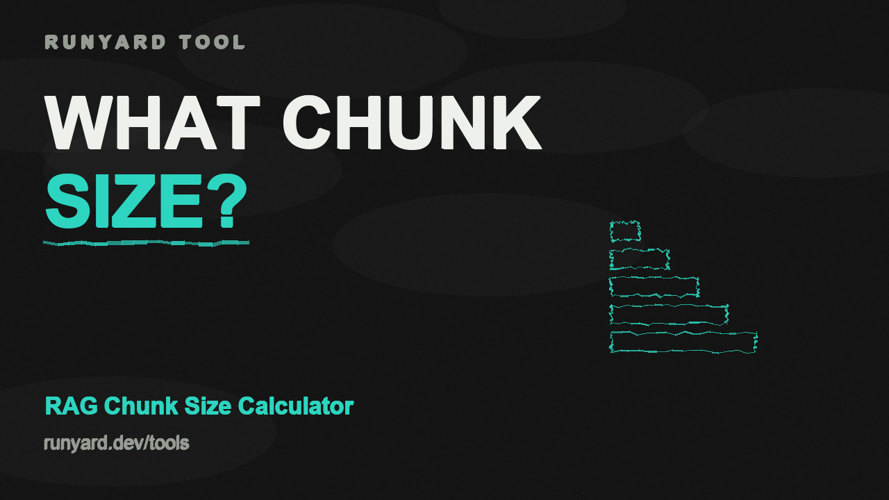 RAG Chunk Size Calculator — What chunk size and top-k should I use for RAG?