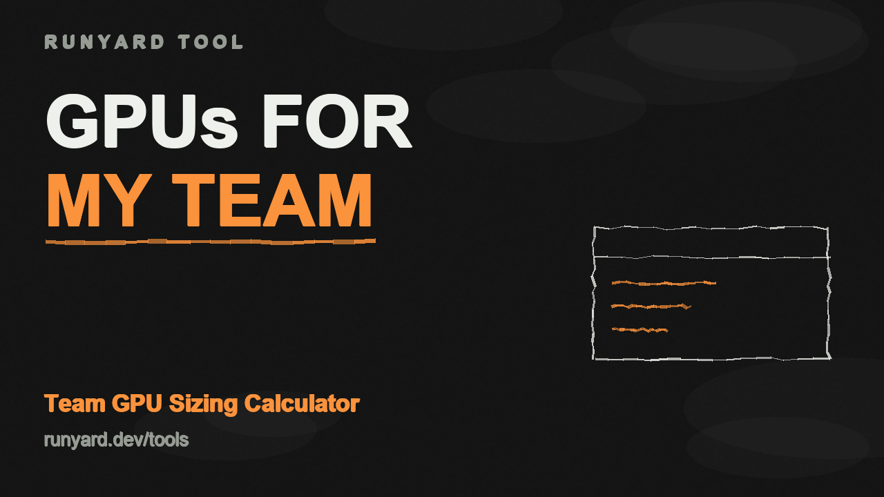 Team GPU Sizing Calculator — How many GPUs does my team need?